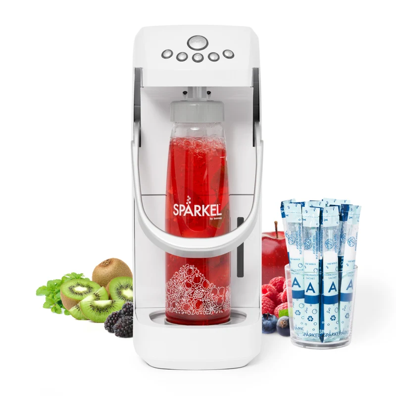 Sparkel All Natural Sparkling Water Appliance - White