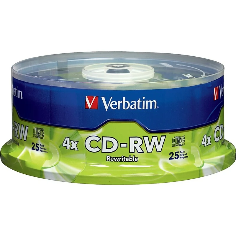 Verbatim CD-RW 2x-4x 700MB/80min, 25 Pack