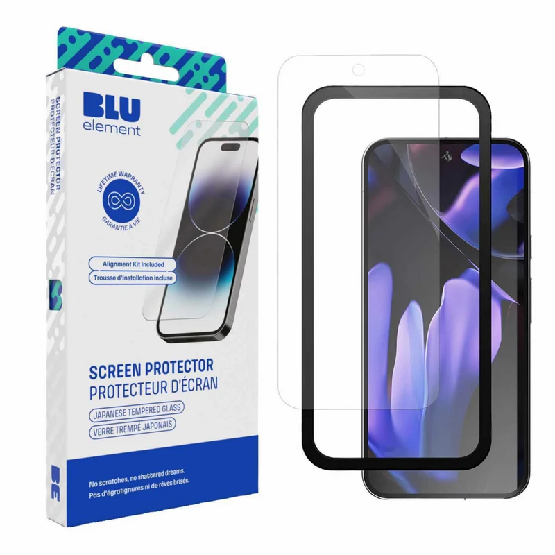 Blu Element - Protecteur d'écran en verre trempé avec trousse de pose pour Google Pixel 11 Pro XL