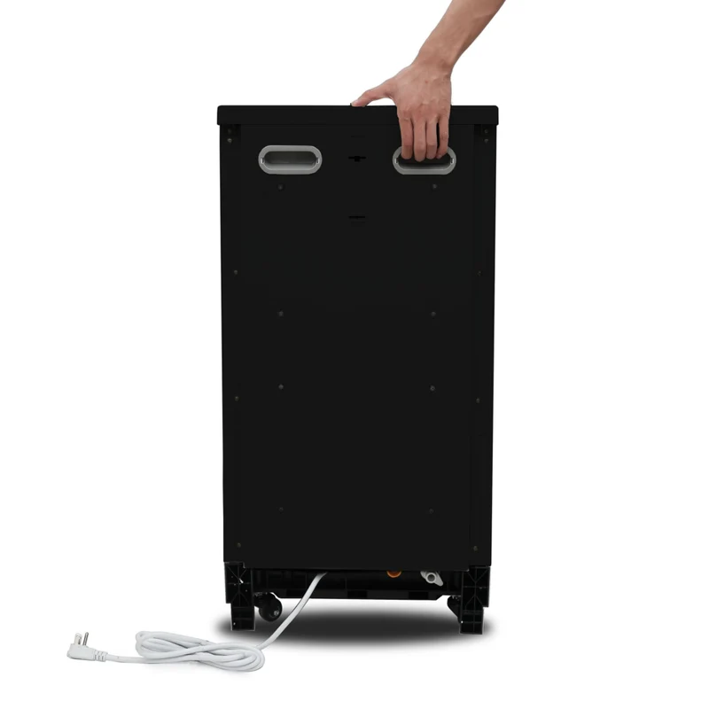 BLACK+DECKER - Lave-vaisselle portatif 18 po - capacité de 8 couverts - 6 programmes de lavage - noir