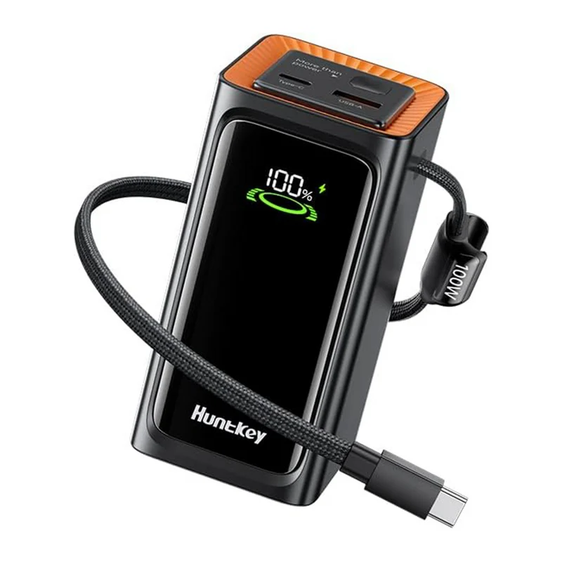 ShoppingAll Huntkey 20,000mAh 100W USB-C Power Bank - Orange