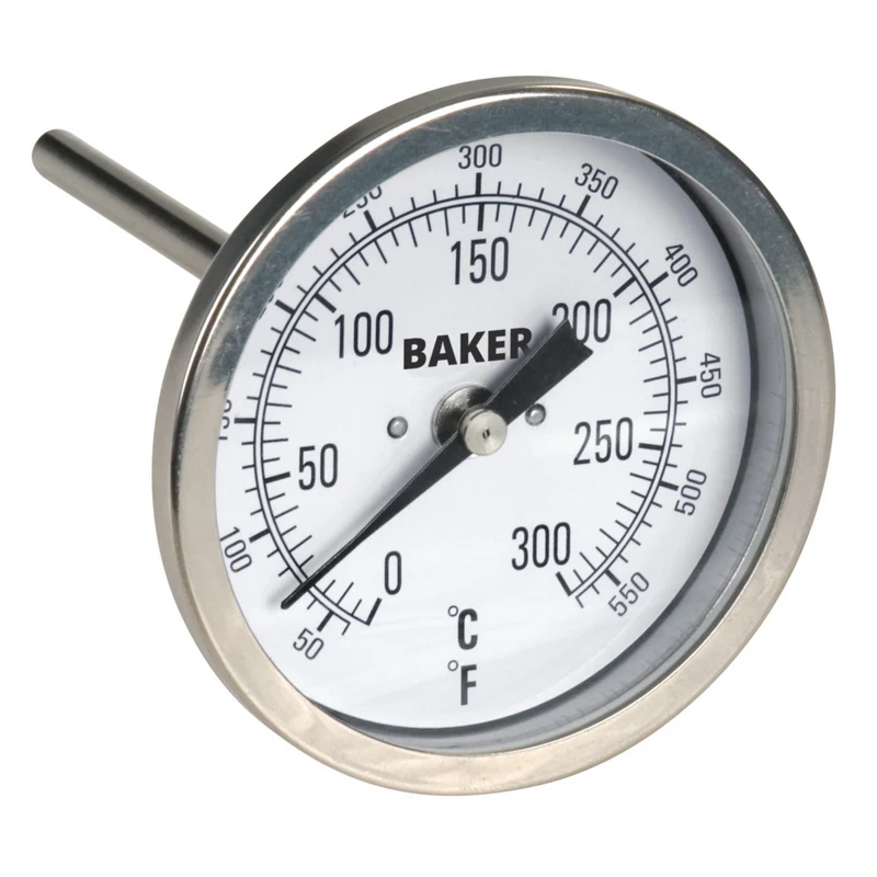 Baker - T3004-550 Thermomètre bilame, 50 à 550°F (0 à 300°C)