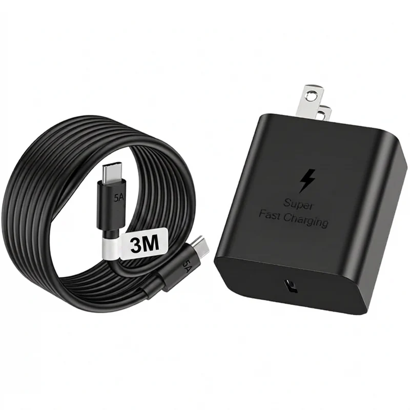ShoppingAll Huntkey 45W USB-C Super Fast Wall Charger with 3m Cable - Black