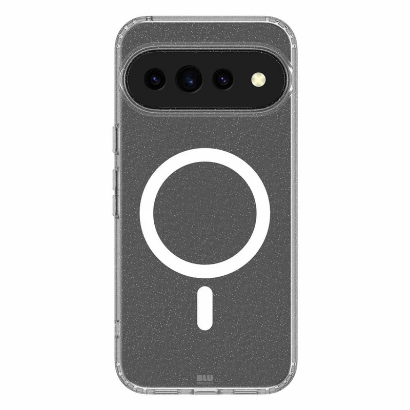 Blu Element - Étui DropZone Rugged Glitter avec aimants pour Google Pixel 11 Pro XL - Transparent