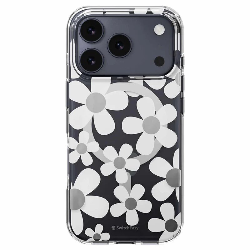 SwitchEasy Fleur 3D Compatible with MagSafe Case for iPhone 17 Pro - White