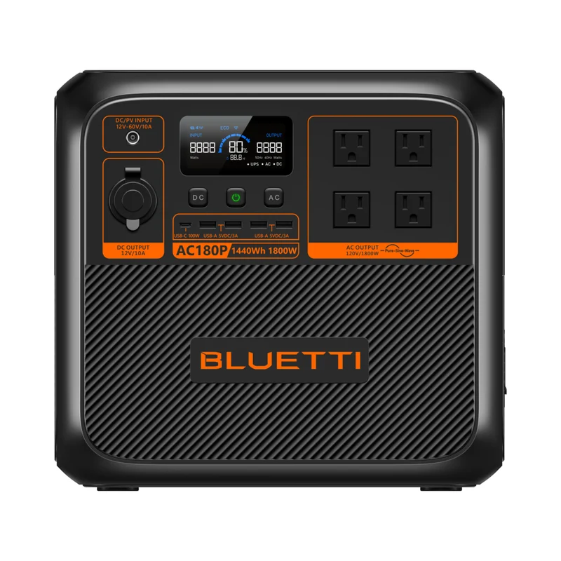 Bluetti - Centrale électrique portative Bluetti Premium Série AC180P - 1 440Wh