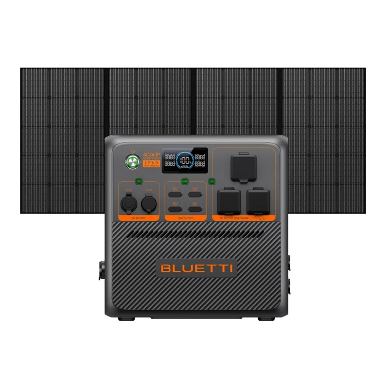 Bluetti Premium Series AC240P L Portable Power Station & PV350 Solar Panel