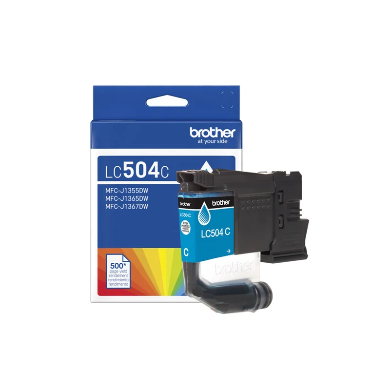 Brother Genuine LC504CS Ink Cartridge - Standard Yield - Cyan