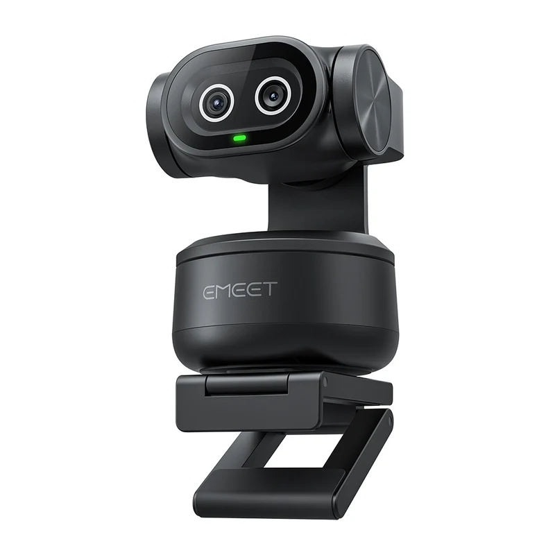EMEET - Webcam PTZ à double objectif PIXY 4K AI avec contrôle gestuel