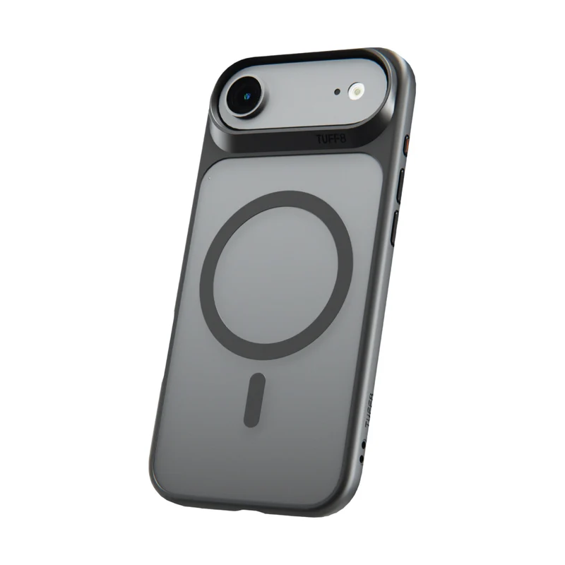 TUFF8 - Étui GlideGuard Mag Noir Fumé iPhone 17 Air